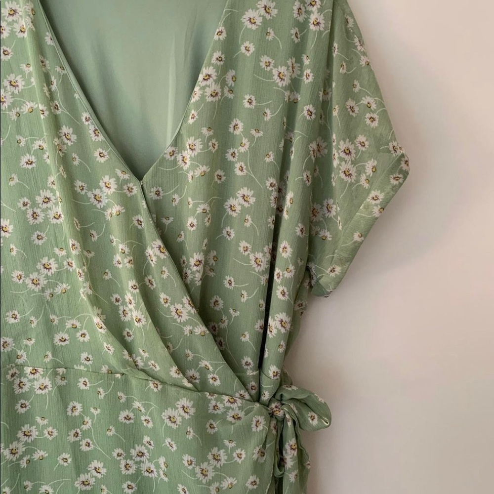 Floral wrap dress